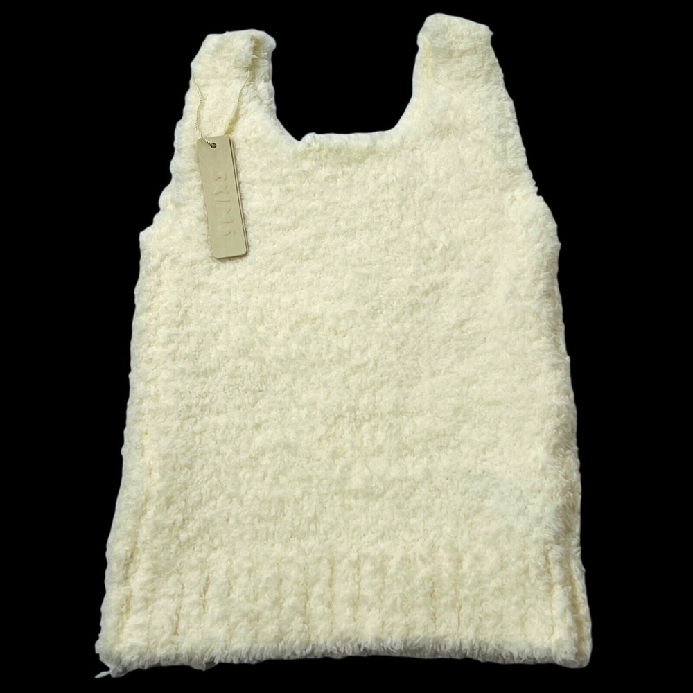 SKIMS Cozy Knit Tank Top Bone Girls 2/3T